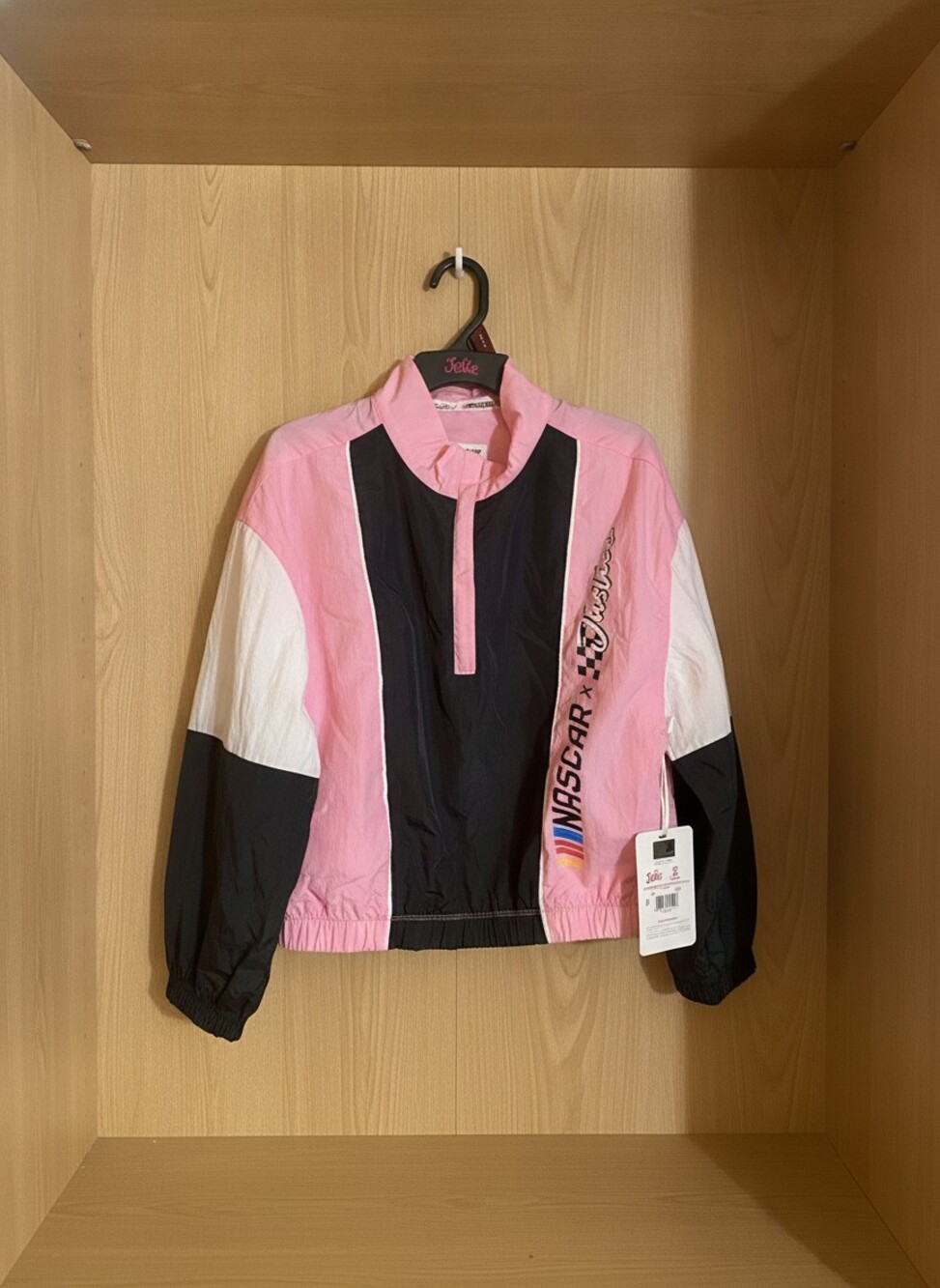 Justice NASCAR Girls Windbreaker Jacket Pink